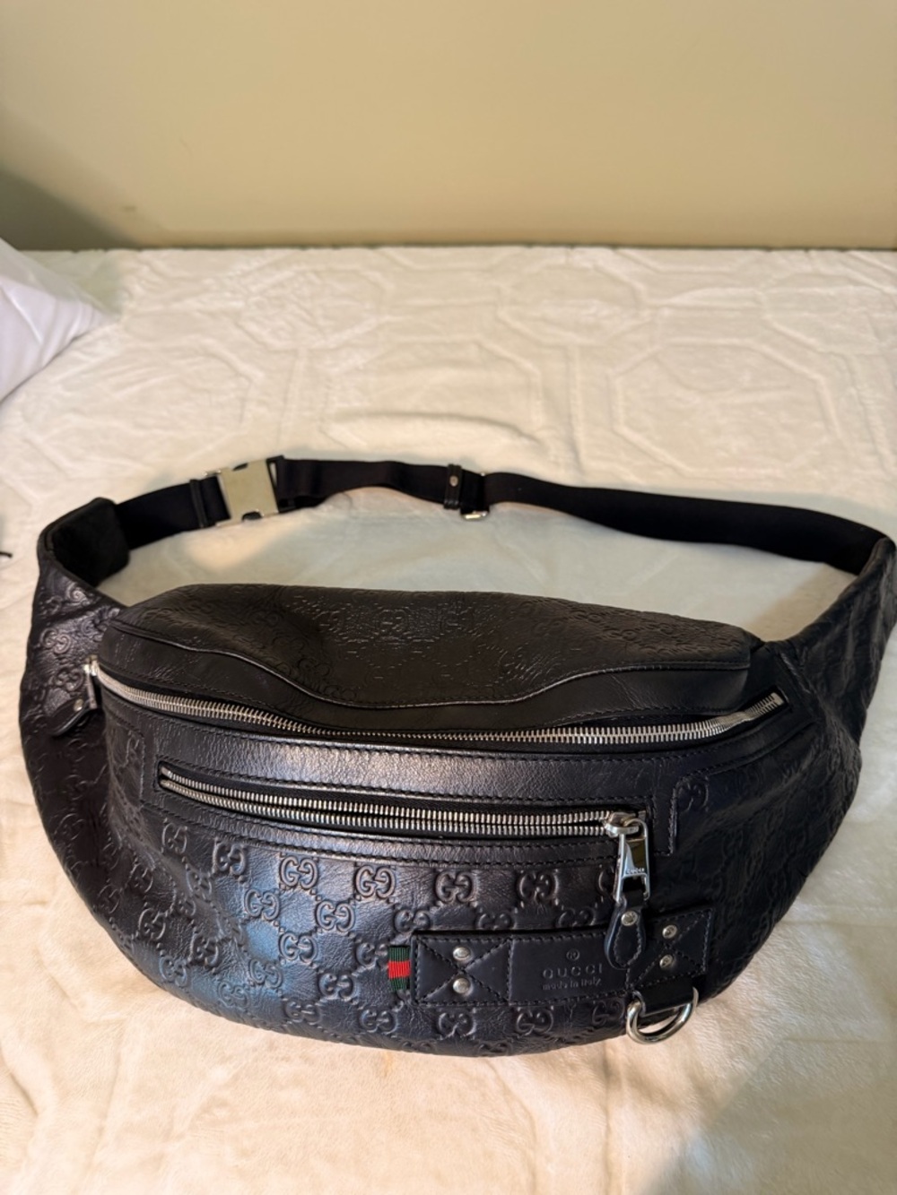 Gucci Guccissima Web Belt Bag